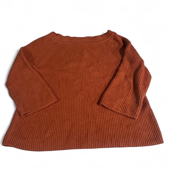 J. Crew Off-Shoulder Rust Sweater - Picture 4 of 6
